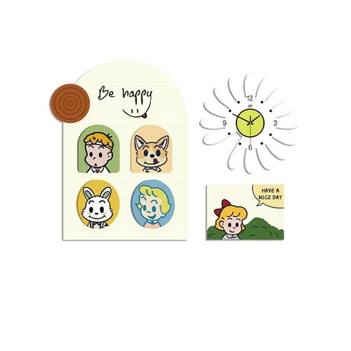 网红钟表挂件客厅改造用品主卧房间布置电视机背景墙面装饰物餐厅