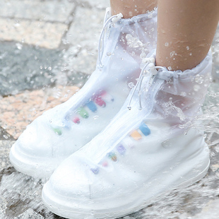 防水雨靴雨鞋 防雨成人男女防滑加厚耐磨儿童硅胶雨鞋 套中高筒水鞋