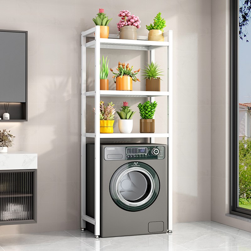 双筒洗衣机置物架落地阳台储物架卫生间多层收纳架滚筒Z一体架翻
