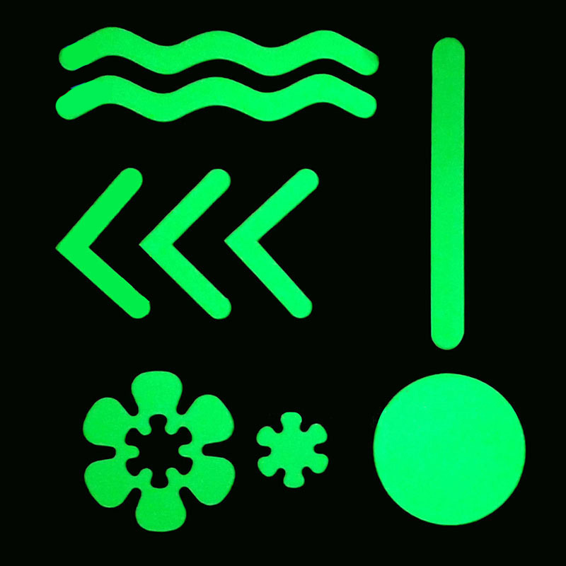 夜光防滑胶b带楼梯小心台阶安全出口指示牌地贴警示标识舞台定位