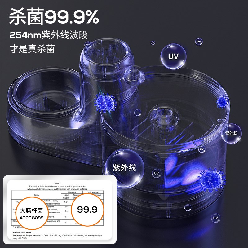 猫咪饮水机智能活水无线不插电自动喂食一体喂水T器流动狗狗饮水