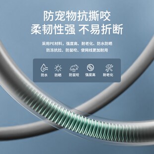 防老鼠咬铠装网线屏蔽超五类室外六类铠甲网N络线宽带线户外可地