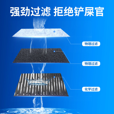 乌龟滤材龟缸过滤器盒净水养龟免换水循环系统低水位W浅水吸粪神