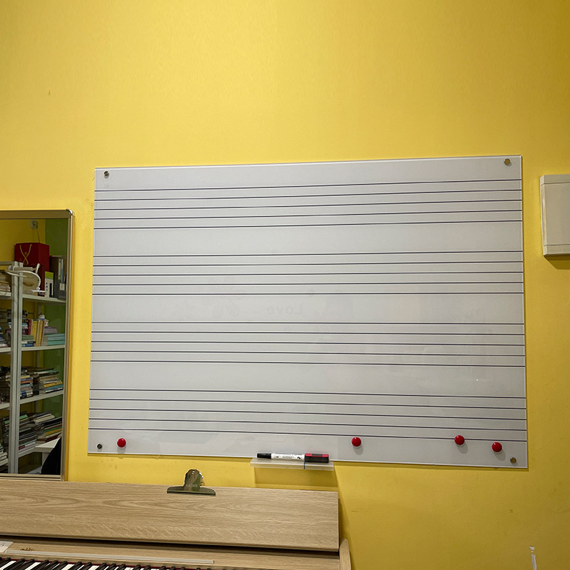 定制磁性印刷钢化玻璃白板公告栏记事G板生产看板龙虎业绩榜五线