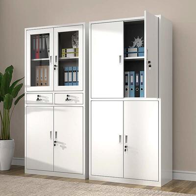 文件柜资料柜办公k室铁皮柜带锁钢制储物柜保密柜钢制凭证档案柜