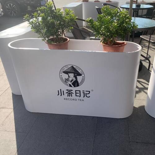 户外铁艺售楼h部花箱组合商业街花池花槽成品金属隔断花坛围栏简