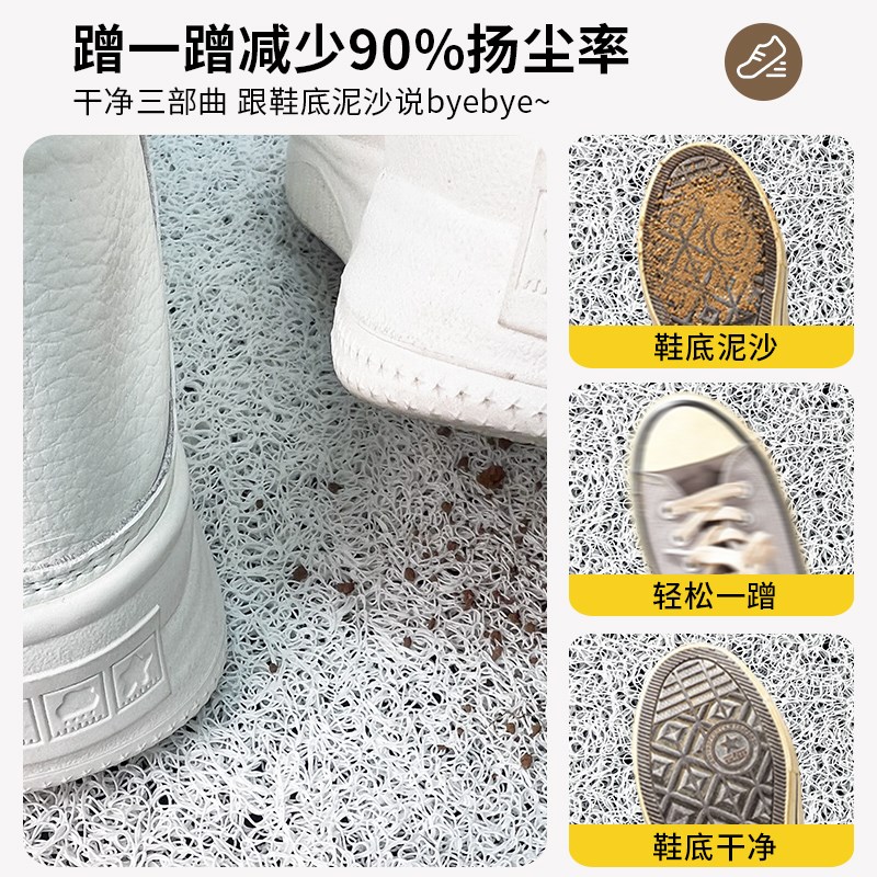 入户门地垫进门i门口防滑丝圈脚垫可裁剪门外玄关入门地毯入户门