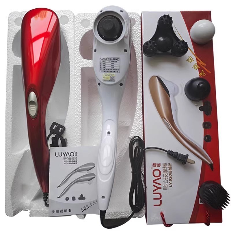 海豚按摩器棒电动肩颈敲打t颈椎腰部全身经络捶背揉捏震动仪手持