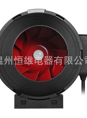 温室种植排气扇4”英寸190 CFM直列风道风机内置变速控制器用于通