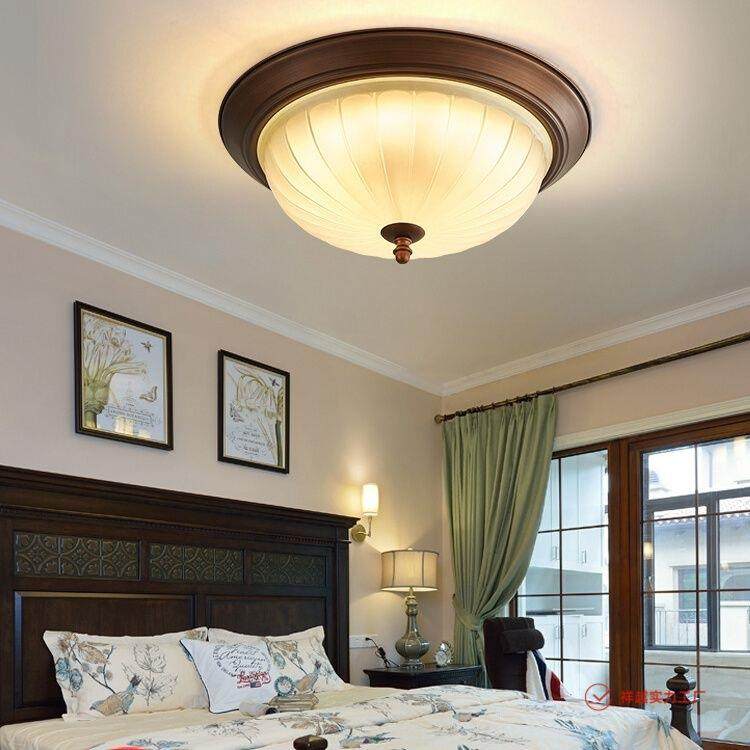 温馨卧室吸顶灯美式复古大气主卧书房灯具玄关走廊乡村田园圆形灯,鲜花速递/花卉仿真/绿植园艺,割草机/草坪机,淘宝优惠券,粉丝福利购,淘宝优惠卷