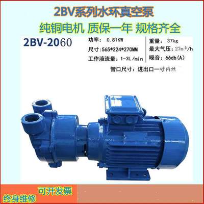 高真空水循环2BV水环式真空泵工业用压缩机不锈钢防爆380V