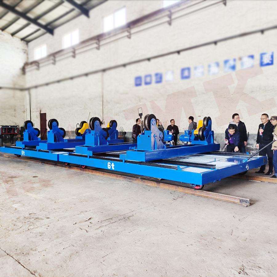 重载电动移动升降轨道平台车有轨遥控地轨平台车钢卷运输轨道平车