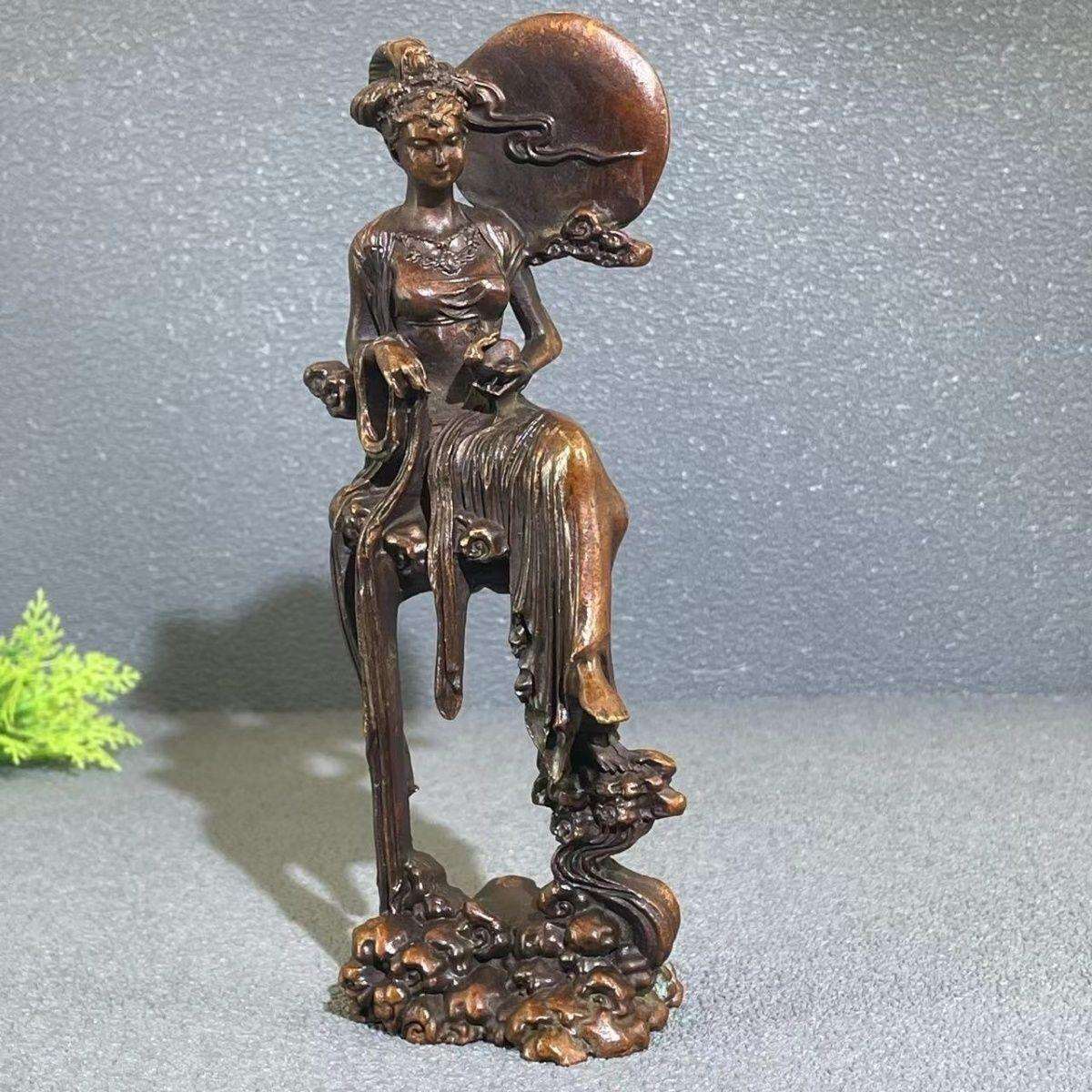 古玩古典美女摆件立体工艺品装饰摆设客厅创意书房家用复古摆件