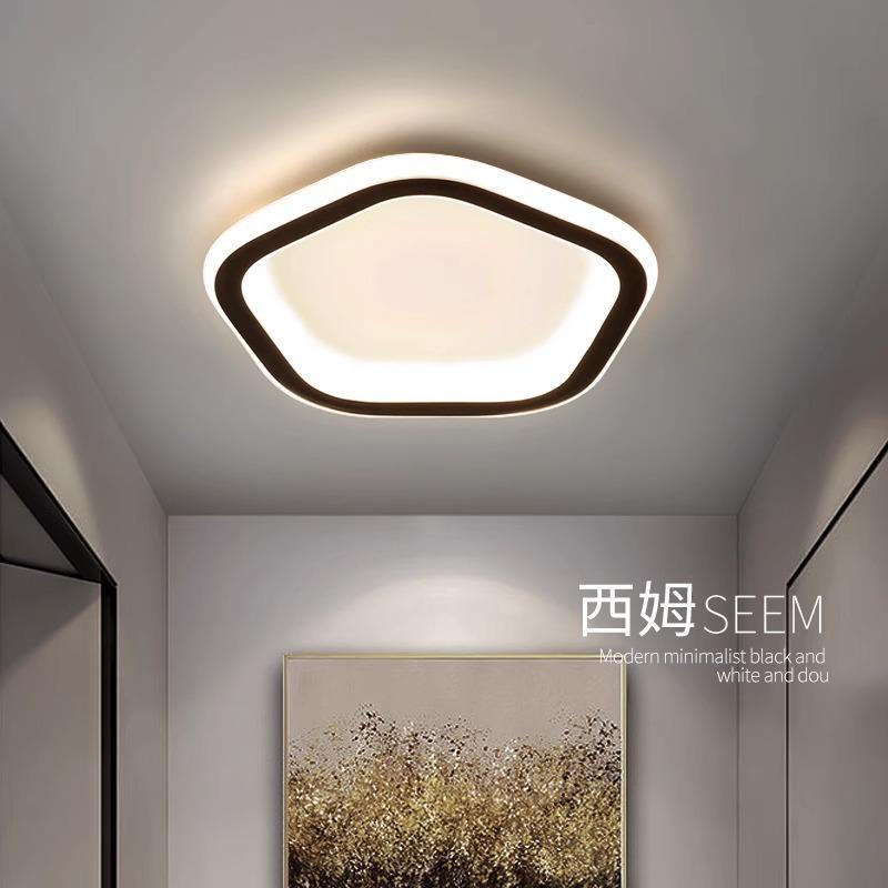 玄关灯北欧风格过道灯简约现代入户灯LED走廊阳台小尺寸吸顶灯