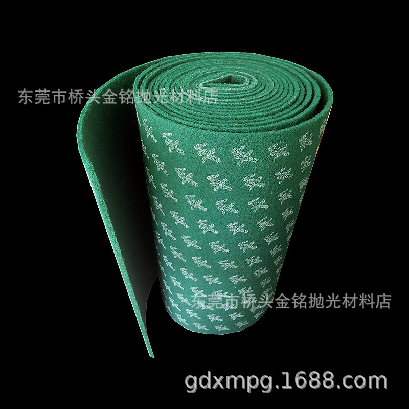 工业百洁布加厚拉丝布不锈钢抛光除锈清洁布加硬尼龙布绿色菜瓜布