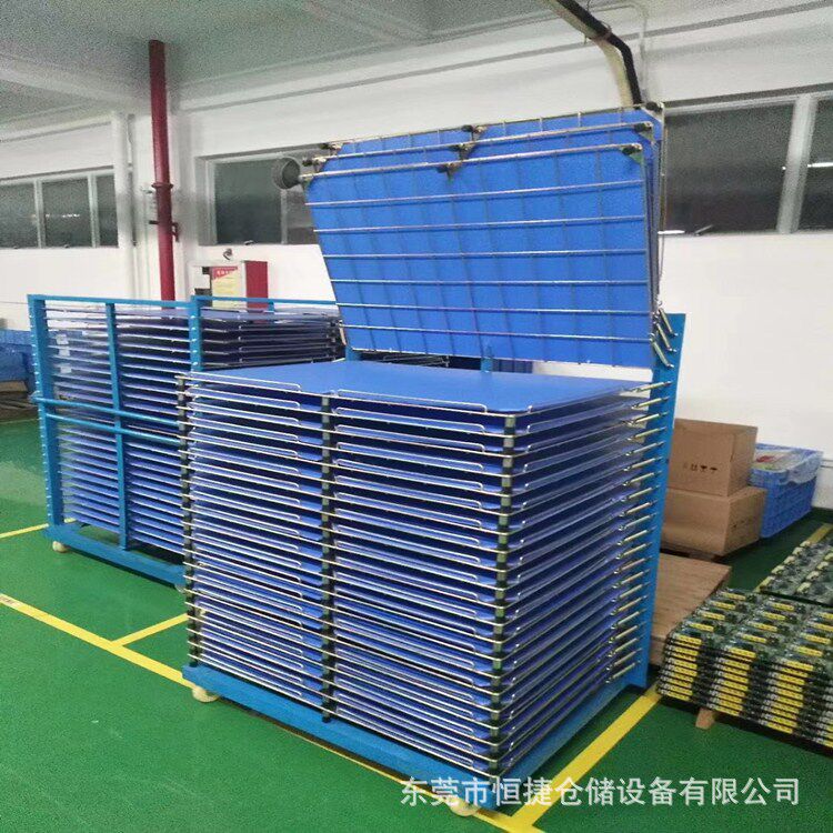 批发干燥千层架晾晒收纳置物架丝印晾干架子烤箱周转车可折叠烘烤