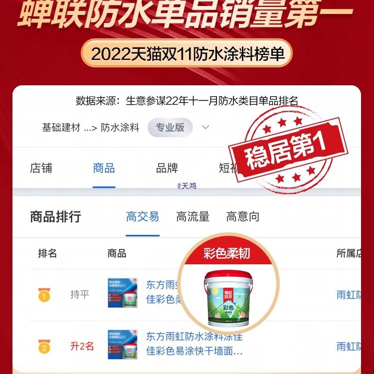 涂料彩色柔韧柔性补漏材料室内厨房卫生间墙面地面防水漆