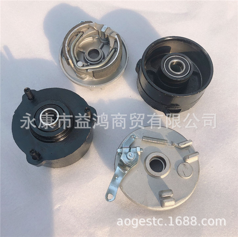 自制改装沙滩车配件四轮小牛前鼓刹刹车盖3孔鼓盖三孔刹车鼓