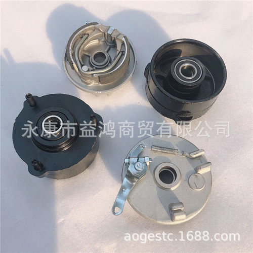 自制改装沙滩车配件四轮小牛前鼓刹刹车盖3孔鼓盖三孔刹车鼓