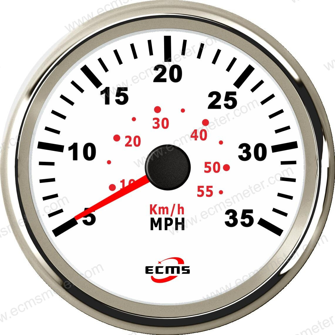 ECPΦ85mm游艇游轮船用仪表步进电机指针脉冲气压式速度表35MPH