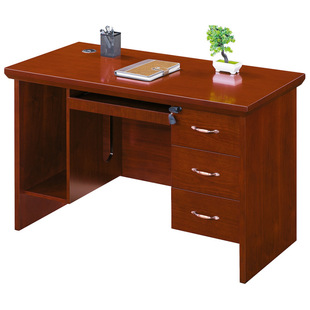 职员桌中式电脑桌台式家用书桌单人位办公桌财务主管桌办公家具