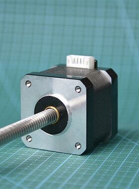 NEMA17马达42直线步进电机机身40mm 轴规格TR8*4 丝杠长300/350