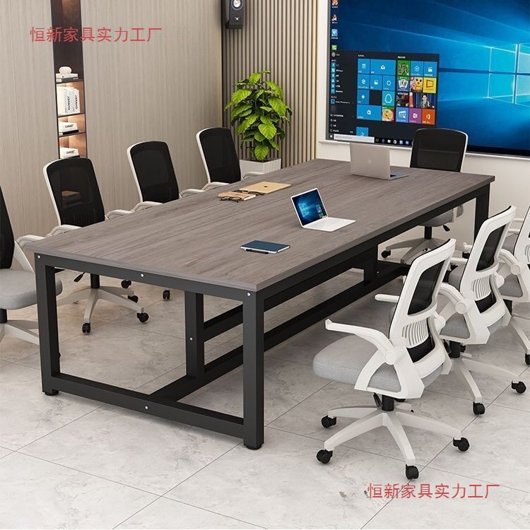 会议桌长条简约现代办公桌工作台桌椅组合洽谈培训桌子长方形清仓