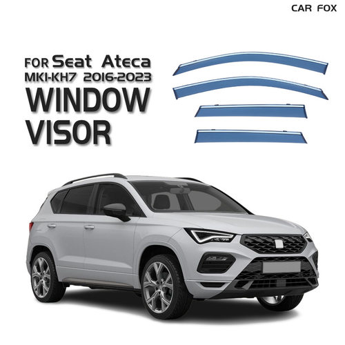 适用于西雅特Seat Ateca Window visor车窗晴雨挡雨遮阳挡扰流板