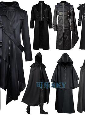 万圣节服装中世纪披风哥特式大衣欧美瘟疫鸟嘴医生COS外套男套装