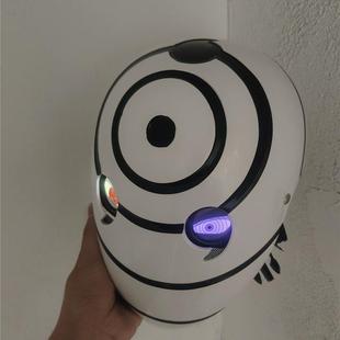 【高端】带土白面具cos发光眼睛可动火影忍者宇智波带土头盔道具