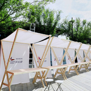 夜市移动折叠摊位架户外售货车摆摊展示架实木促销货架集市摆摊架