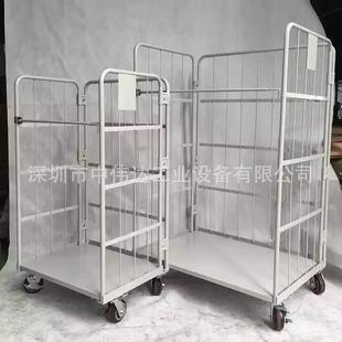 中伟达移动折叠物流台车周转搬运装卸推车洗衣笼车仓储折叠物流车