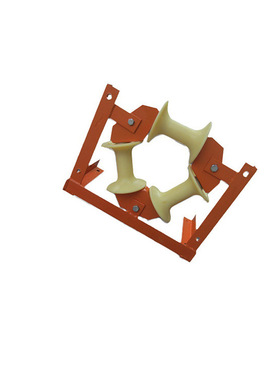 电力施工工具环型滑车井口转角管口尼龙地缆滑轮门字型滑子