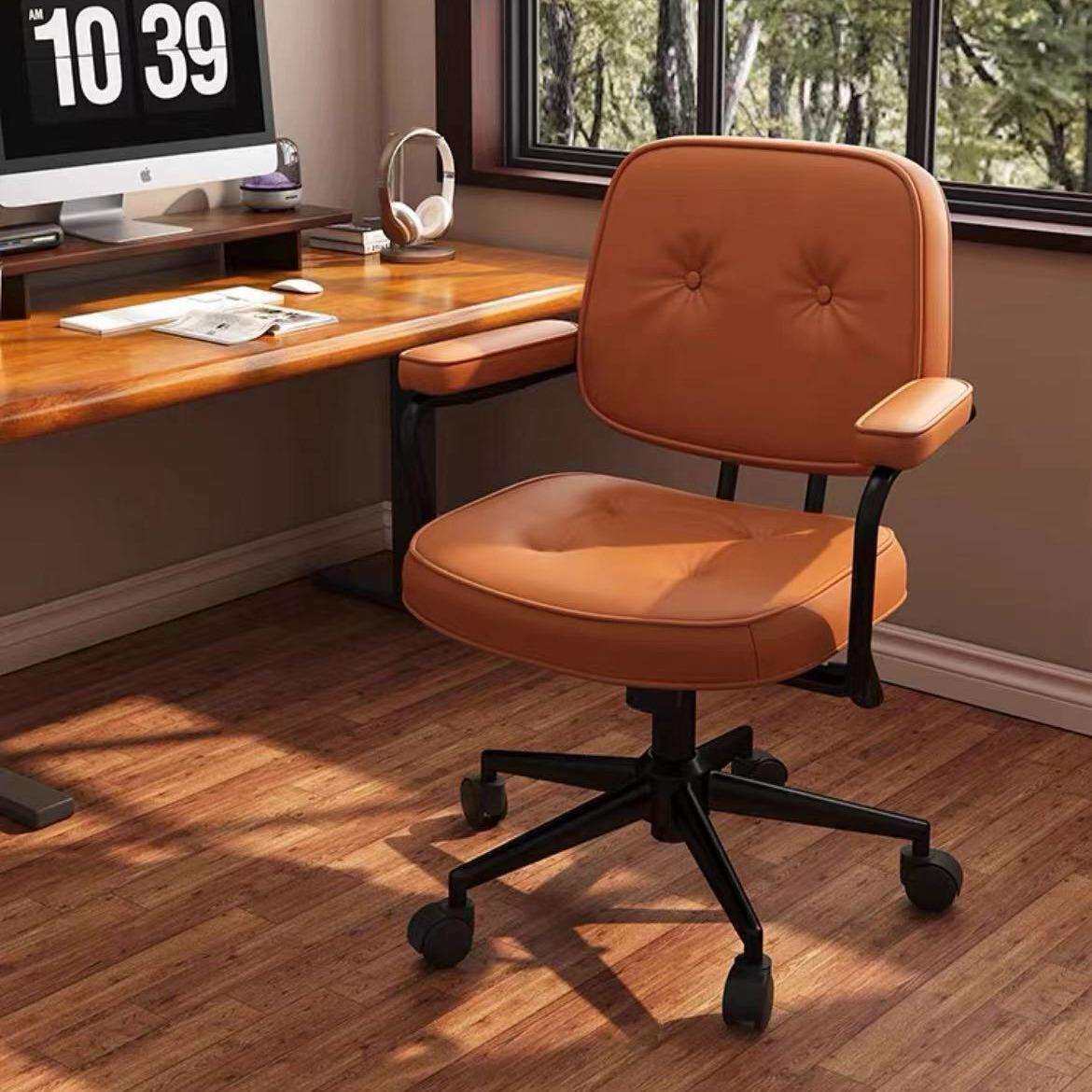 电脑椅舒适久坐职员椅转椅家用万向轮座椅办公椅宿舍升降办公椅子