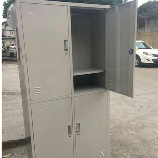 员工衣柜 三门更衣柜 四门宿舍配更衣柜 铁制六门挂衣柜 鞋柜衣