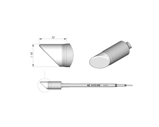 JBC西班牙原装重负荷手柄专用C470系列通用烙铁头斜边烙铁头