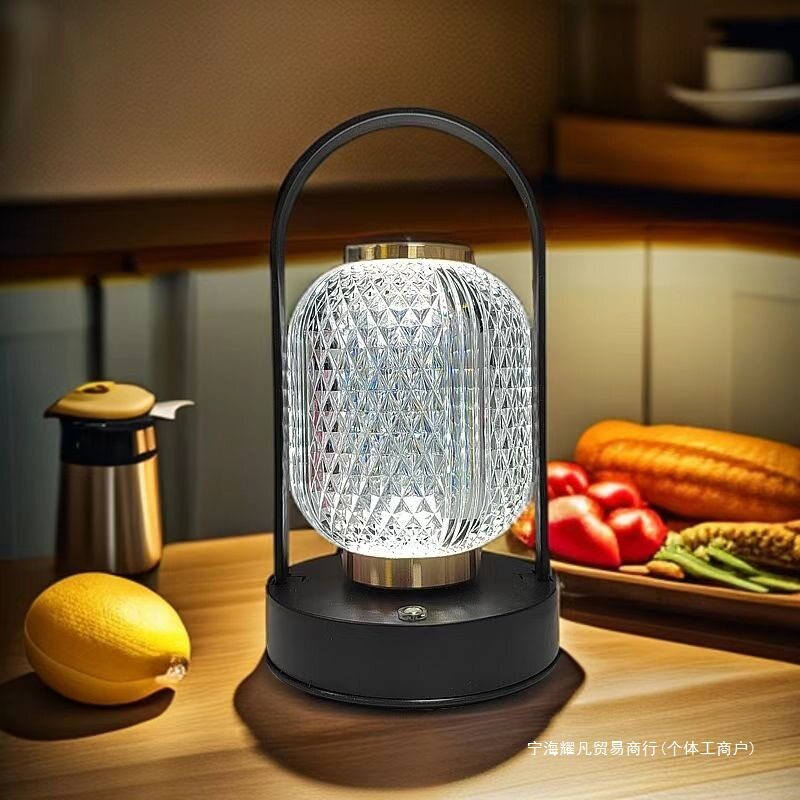 露营灯超长续航复古台灯床头台灯户外露营灯手提灯充电式地摊灯