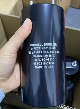 25年新款 947C731K801CDMS 800V 730UF 薄膜电容 CDE