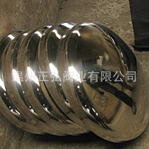 SUS304不锈钢拉丝封头Φ500*4卫生级储罐封头内外镜面抛光管帽