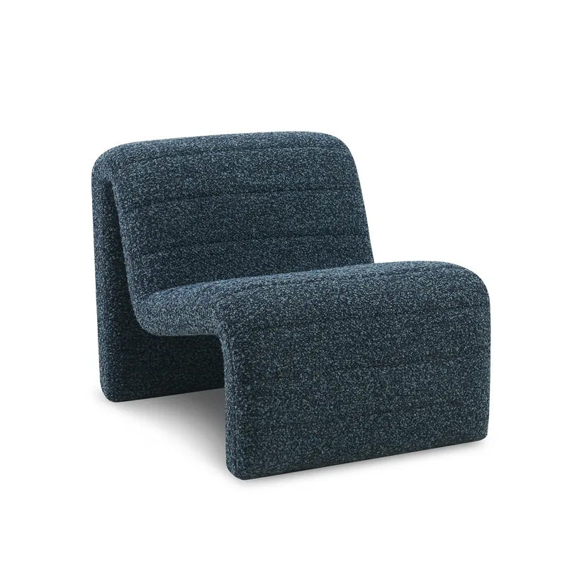 新款创意单人沙发椅北欧设计师异形休闲懒人躺椅意式极简布艺单椅