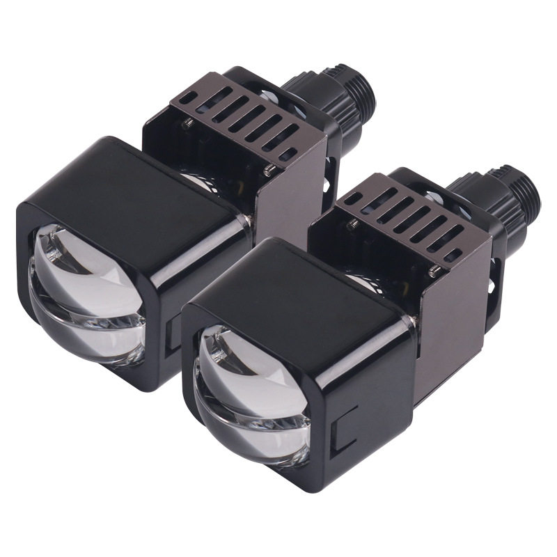 三为车灯新品M2+1.5寸52瓦6000K矩阵LED双光透镜大灯汽车大灯升级