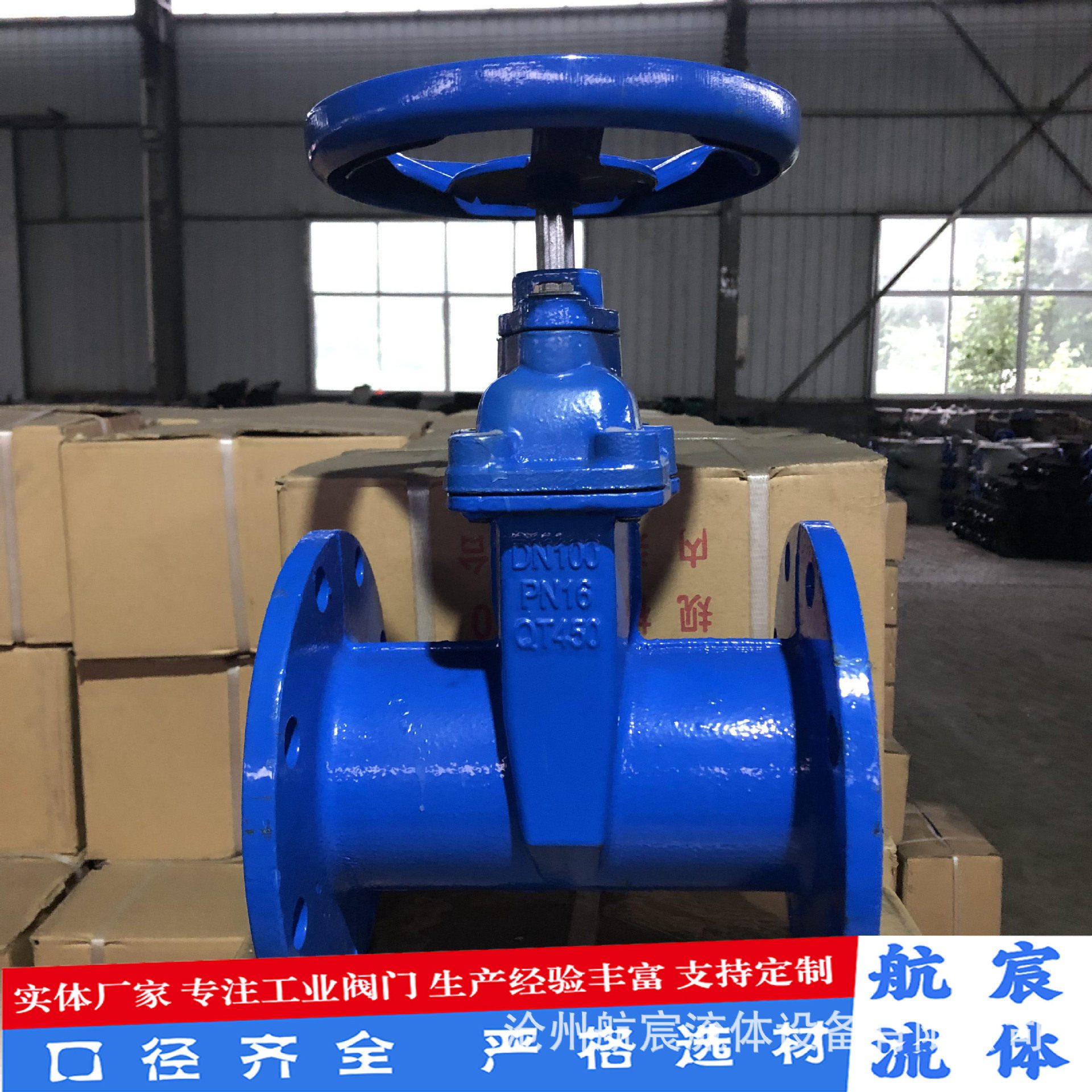 供应Z45X球墨铸铁软密封闸阀手动闸阀铸铁暗杆闸阀法兰闸阀DN100