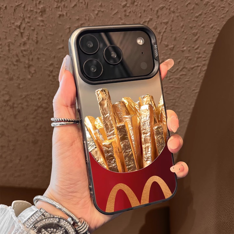 适用苹果17promax手机壳新款iphone17金色薯条17pro高级感air全包16pm防摔15磨砂14可爱13创意12超薄11女款