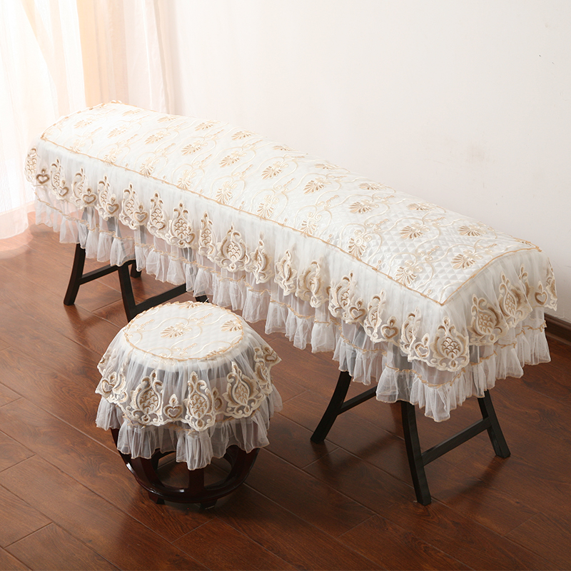 蕾丝绣花古筝罩防尘罩 敦煌163通用款古筝筝罩盖布新古典古筝套