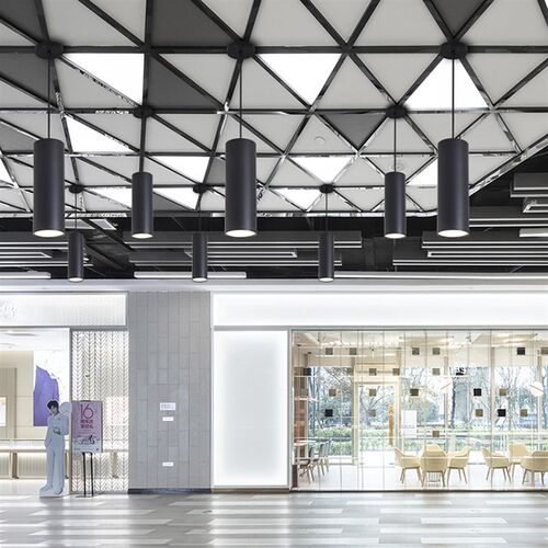 明装射灯长筒灯办公室掉线灯餐厅饭店过道工程款圆筒柱形吊装筒灯