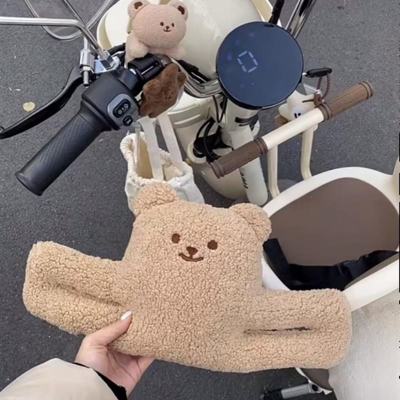 电动车儿童座椅前置防撞头玩偶把手保护垫宝宝头部布娃娃防磕碰头