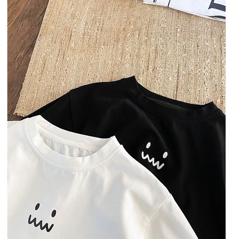 男童短袖t恤衫女童纯棉打底上衣白色儿童夏装2024新款大童装单衣