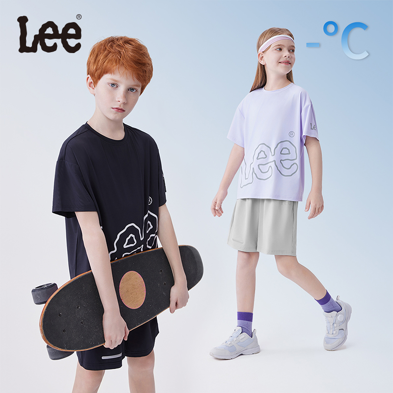 leekids儿童短袖T恤套装