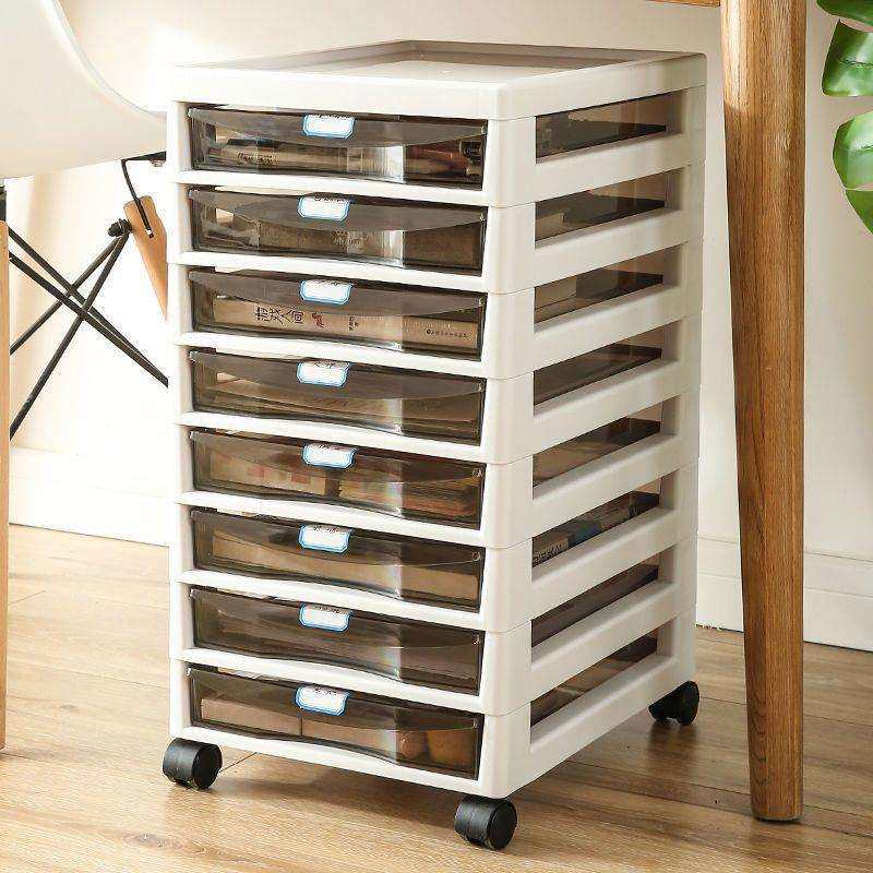 收纳柜子抽屉式可移动带轮文件储物柜夹缝美甲置物桌下化妆台整理,3C数码配件,USB灯,淘宝优惠券,粉丝福利购,淘宝优惠卷