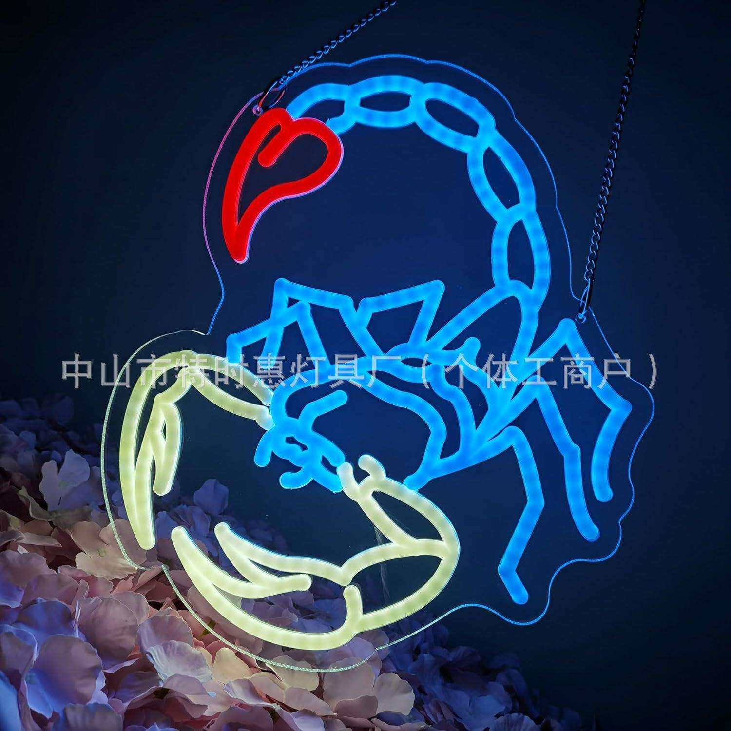 跨境led霓虹灯新款室内酒吧卧室商店游戏厅节能装饰灯摆件